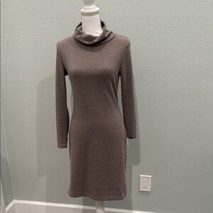 Banana Republic Brown Cowl Neck Sheath Dress